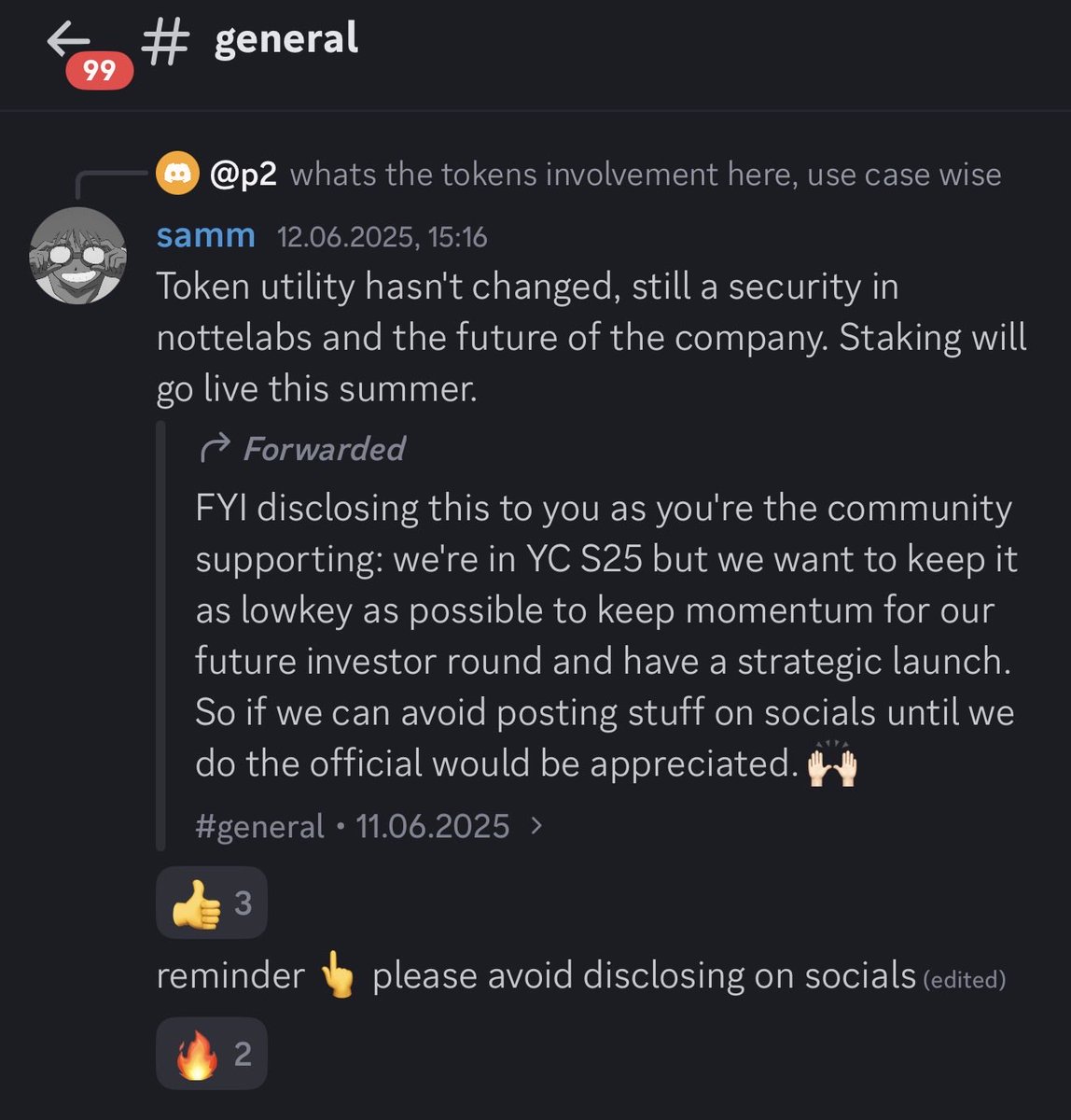 Rick79023993's tweet photo. @Jrock132342 @nottecore @garrytan For the context how $nuit misled token holders into believing they are buying into the success of the company. https://t.co/f4876o1KHL