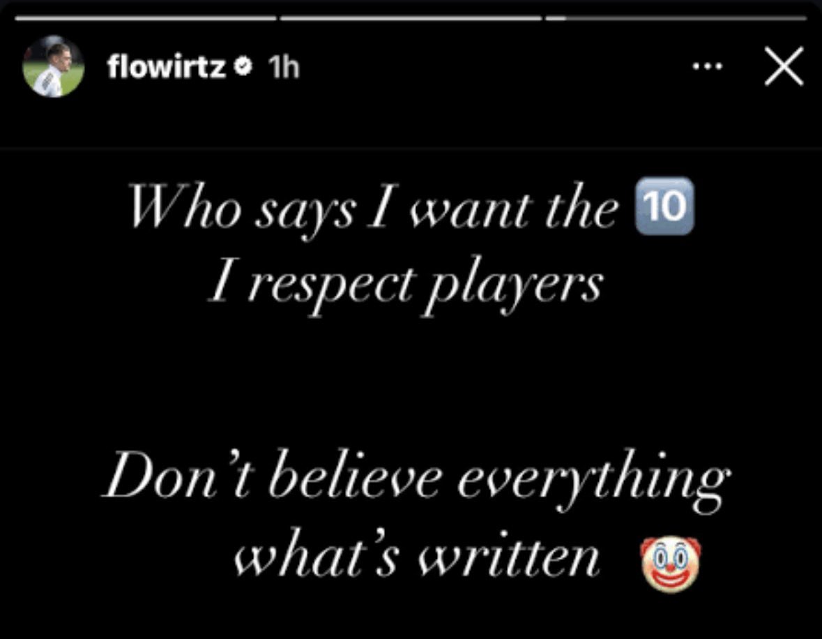 Ray_LFC877's tweet photo. @Plettigoal Same guy that made Wirtz post this https://t.co/BmDhsDlapa