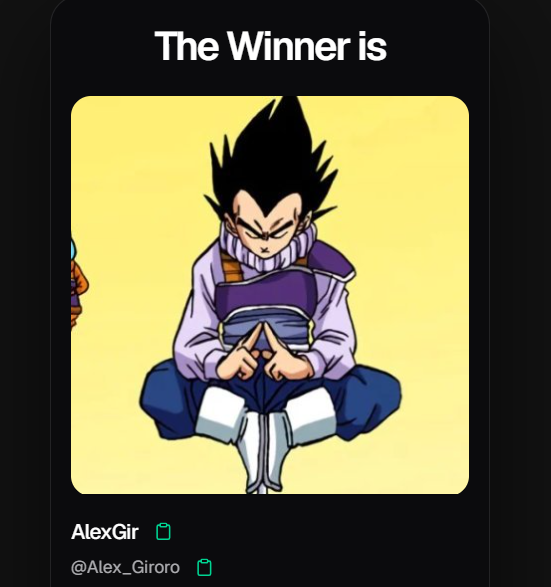 Quimi_11's tweet photo. Y el ganador es... @Alex_Giroro !!!

Ahora contacto contigo por privado para darte la clave. 

Gracias a todos por participar! 💜 https://t.co/Vs7R71V25t