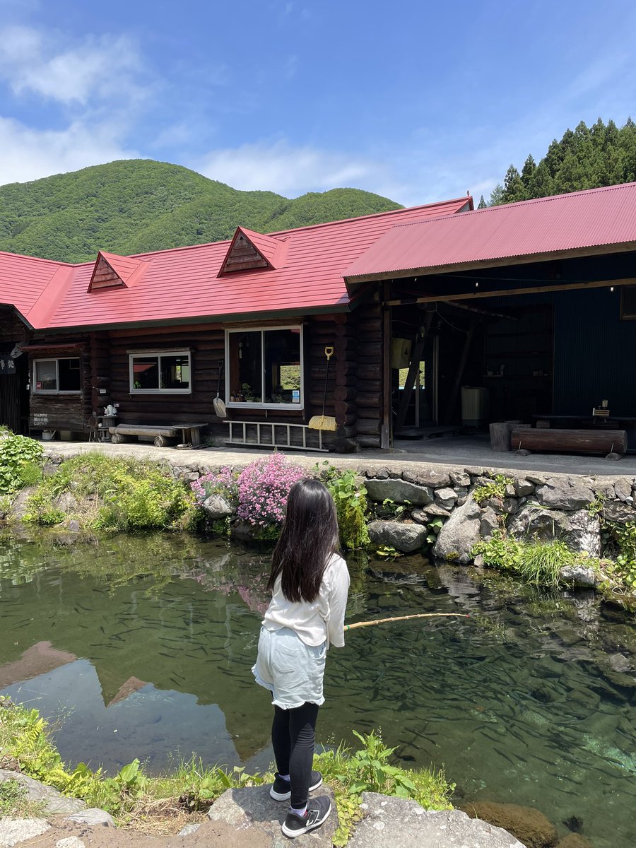 sumitsukai's tweet photo. 今日は、今シーズン初の
東北釣堀苑に行って来た。

娘も上達して、いつの間にか
イワナを大量に釣っていた。

クマの影響で、川釣りの人
（釣れないと釣堀に来る人）
が少なくなったり、
山菜取りも危険だったり
（山菜料理が出せない）
など、いろいろ大変な
話を聞いてきた。 https://t.co/NzYfp6YLWE