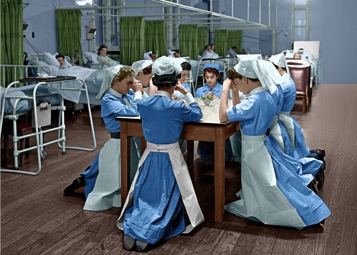 BeverlySimcic's tweet photo. If you've never seen the Brit tv series called THE ROYAL, it's so pleasing with goodness you'll watch it over and over. I think nurses in uniform represent a 'vocation' not a job, and the more they modernized the vocation, the more it rotted away into some sort of feminist job---today it's literally down the toilet, and after recently speaking to one 70yr old retired nurse who now directs classes, she says they can't even speak to patients anymore.