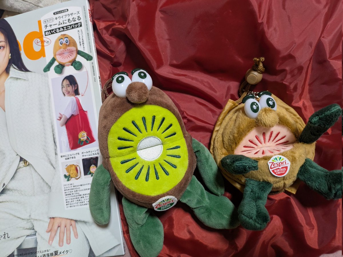 gatarou32's tweet photo. 遂にお見えになりました。注文してたのかなり前www
レッドの方がすこしもふもふ素材

#InRed7月号 #キウイブラザーズ https://t.co/KLdeCfGVEK