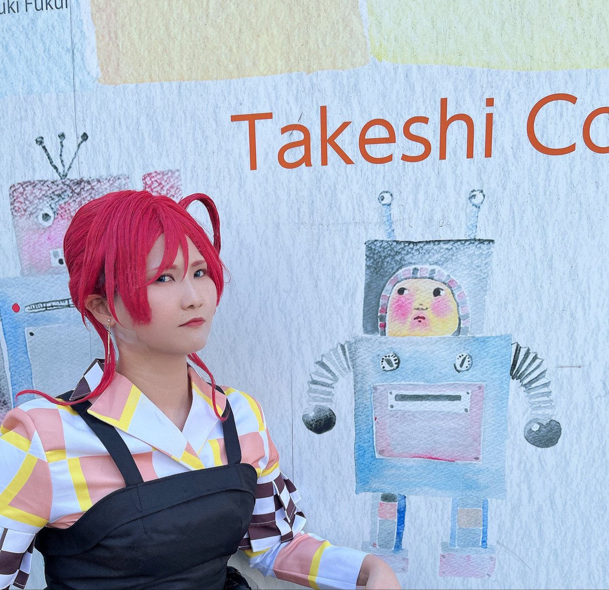 mushdr_0721's tweet photo. ラストワンマンまであと97日

初めてレビワンみんなでやった時のオフショット笑 可愛い壁画だよね

今日も練習とMT頑張りました💮
1日お疲れ様！

 #りえとわ
 #りえとわうぃずゆー https://t.co/HTNkaGk0nO
