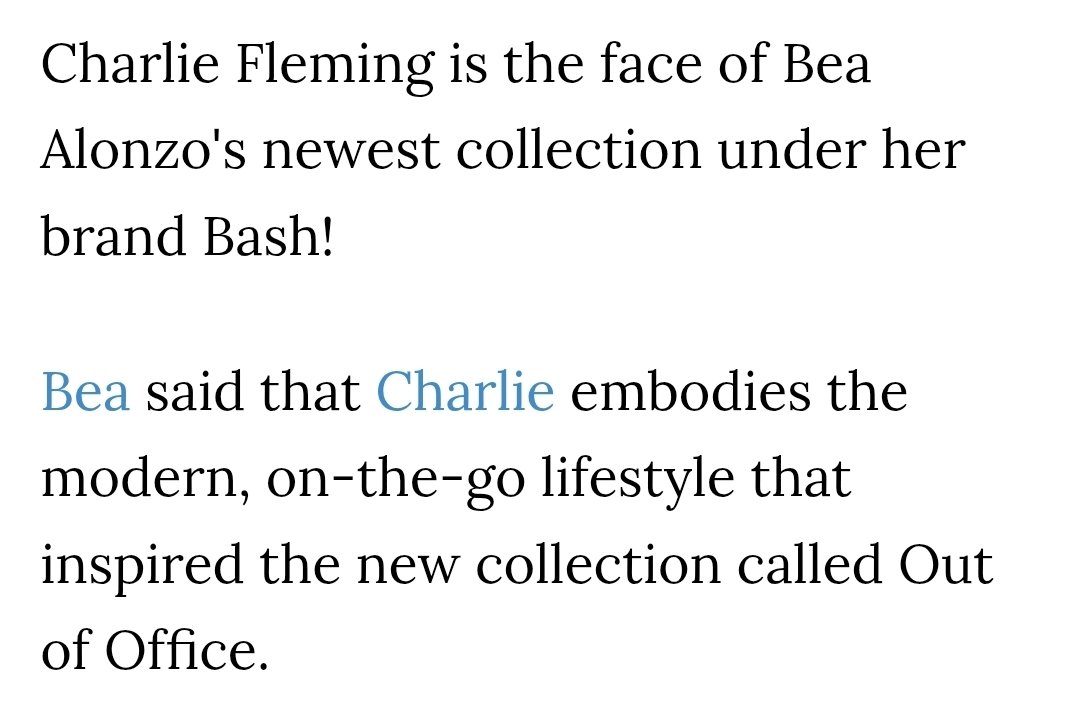 lykangel0405's tweet photo. Thank you Bea for choosing charlie as your new Bash Collection endorser 🫶🥰 #BeaAlonzo #CharlieFleming 
CHARLIE CARRIES BASH https://t.co/7roxZO3w2j