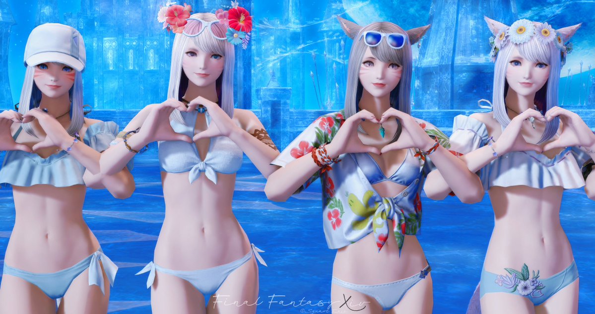 riomiqote's tweet photo. 🐈🎀️ #miqo_vil

先日のイベントSS📷️
みんな可愛すぎて連写してた!!
夏先取り水着ミコテかわいすぎ🌻👙 https://t.co/nX9P8VDs8I