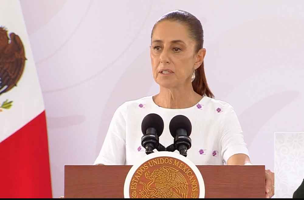 Pedro_ACM's tweet photo. La presidenta de México, Claudia Sheinbaum, defendió  la autodeterminación de los pueblos, luego de acciones y declaraciones desde el gobierno de Estados Unidos sobre países como Cuba y Colombia. https://t.co/vpR2WEb3Kp