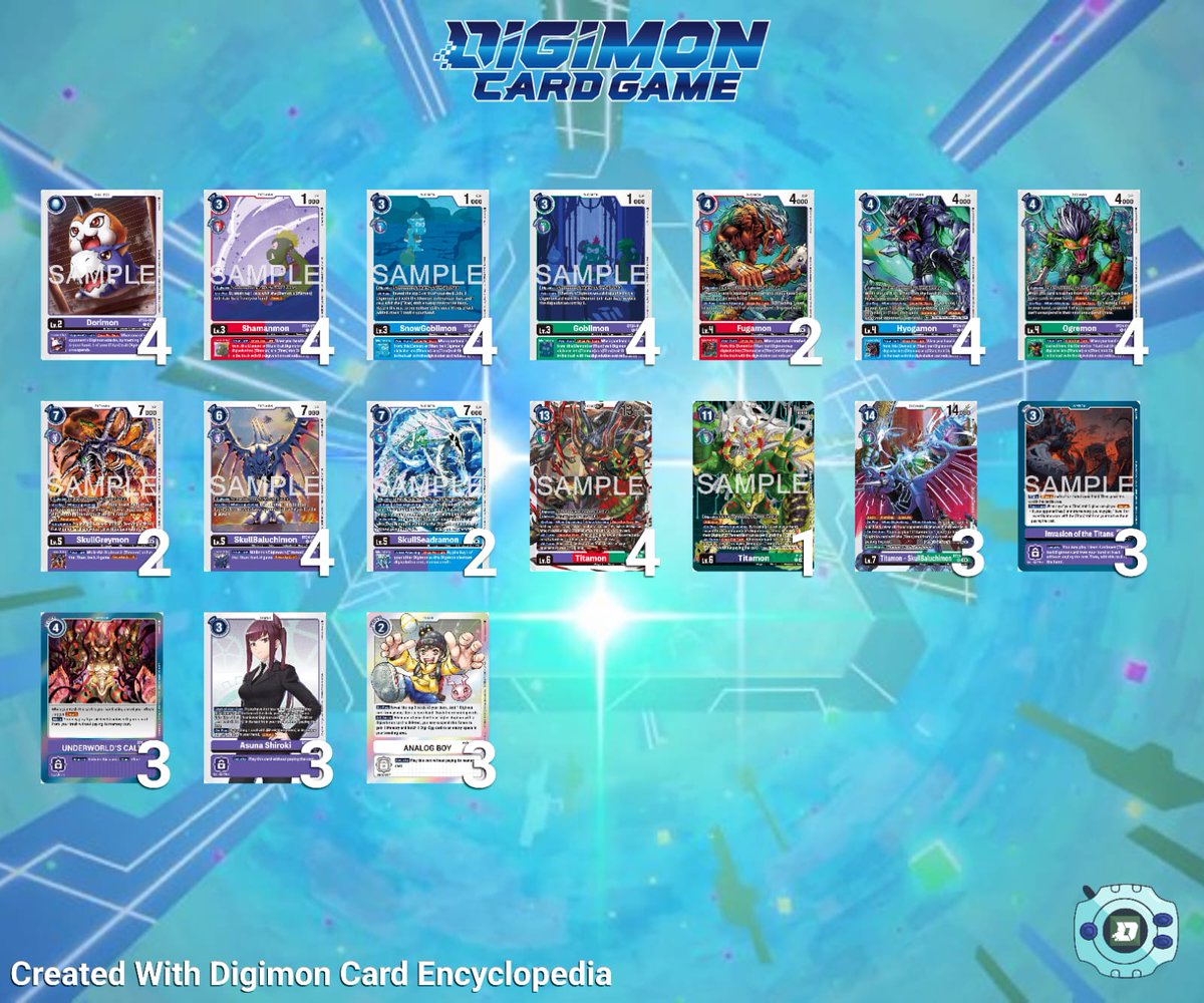GamersTavernBN's tweet photo. 🇧🇳Brunei Gamer's Tavern DGMN Tamer Battle Event 03/06/2026 Results!!
15 Tamers

🥇Fadzlee Titamon
🥈Farhan Titamon
🥉Gee TS Vulcanus
 
IG:Gamerstavern

#DTCG #Digimontcg #デジカ #デジカ優勝レシピ #digimonmeta #gamerstavern https://t.co/vOIINtQpUq