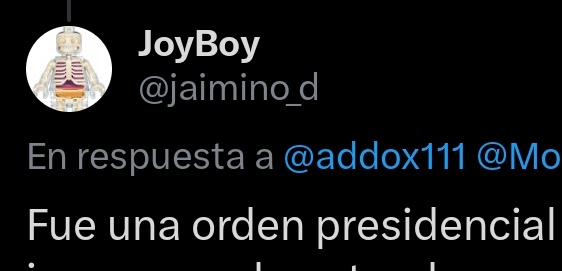 addox111's tweet photo. @jaimino_d @Mowgli420 @lopezobrador_ AMLO ya era presidente en 2017? Ya deja el foco pinche crikoso https://t.co/1V61PwCW3d