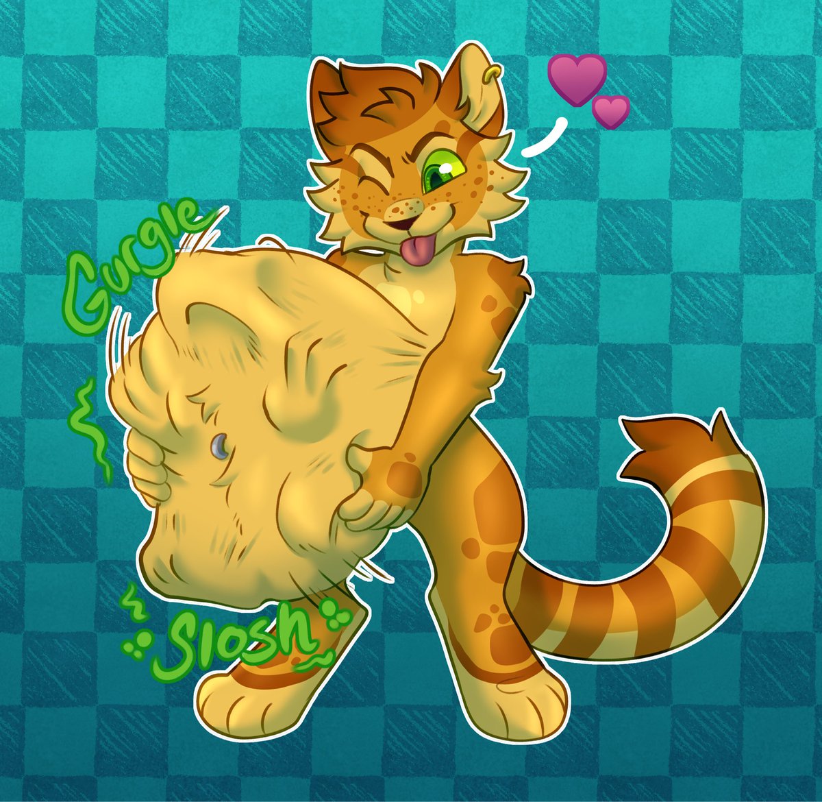 BlueCatAngry's tweet photo. Shake shake shake the tum! A lil fun drawing of Ben today for y’all ^^ https://t.co/HNggXyR65M