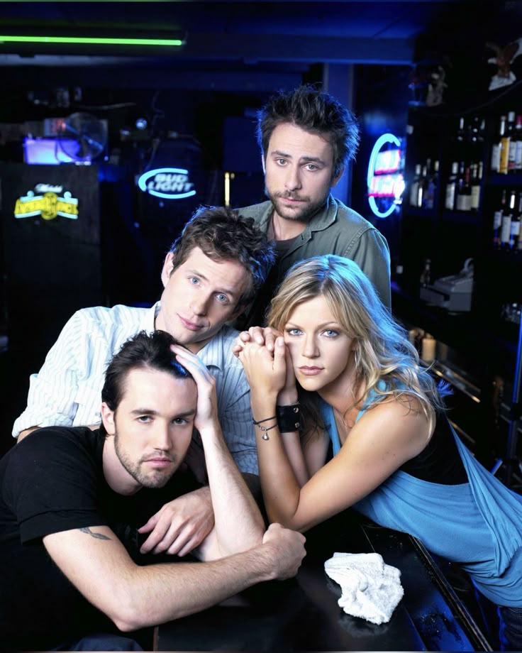 godholed's tweet photo. @_GhoulsJules_ @fightmilks // the s1 promos make me emo theyve grown so much...why do mac and dennis look like they're about to star in an amateur porno https://t.co/gOxl98RRj3