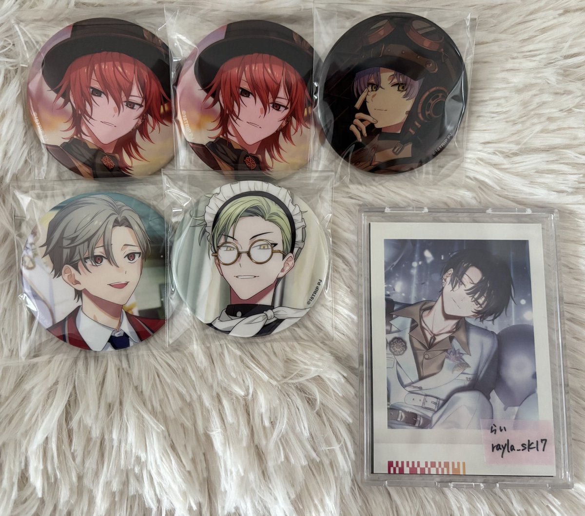 rayla_sk17's tweet photo. 【交換】エイトリ 18TRIP 缶バッジ キャラバッジコレクションvol.9 朝班&amp;昼班

譲　練牙2/可不可1/潮1/朔次郎1
求　同種 礼光

郵送交換
検索からもお声がけください🙇‍♀️ https://t.co/S7E5vHHz0i