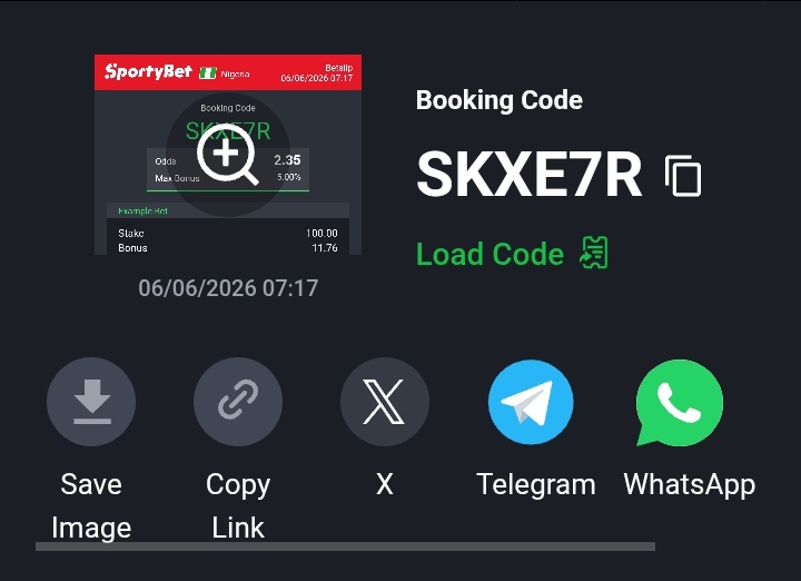 Orange_tip_001's tweet photo. A must boom incoming 📨📨📨 

No time to waste time ⏲️⏲️⏲️

2 Odds ready ✅✅✅

Booking Code 👉SKXE7R

Sportybet 🎉🎉🎉

Bet Responsibly 🔞🔞🔞 https://t.co/LGfrYNebBG