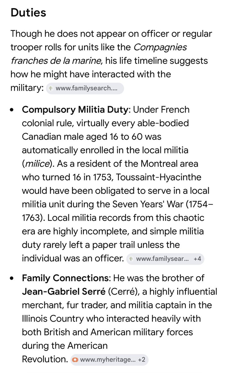 PhilCere's tweet photo. As I often said to my brothers in 1RCR back in the day, "you are all lucky that my distant "Coureur de Bois" grunt militia ancestors Toussaint-Hyacinthe Serré & Michel Théberge were hungover for the battle and slept through the Plains of Abraham!! 
Otherwise you’d all be babbling in Québecois right now Lol"

PS- no clue if that’s true, but it was always good for a laugh.