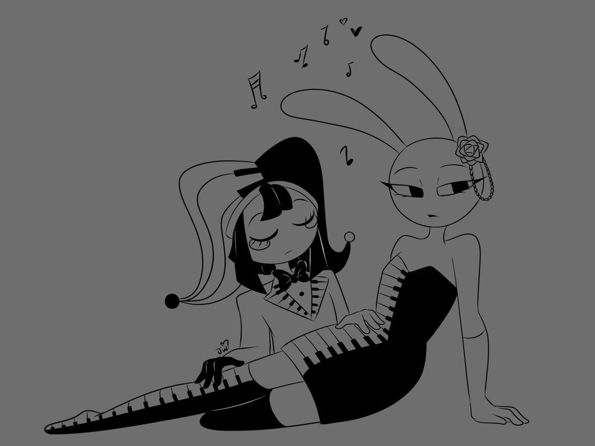 JudithTheWorks's tweet photo. [ #TADC / #FunnyBunny #JaxXPomni ] 

Piano https://t.co/xyX6K1x9YV