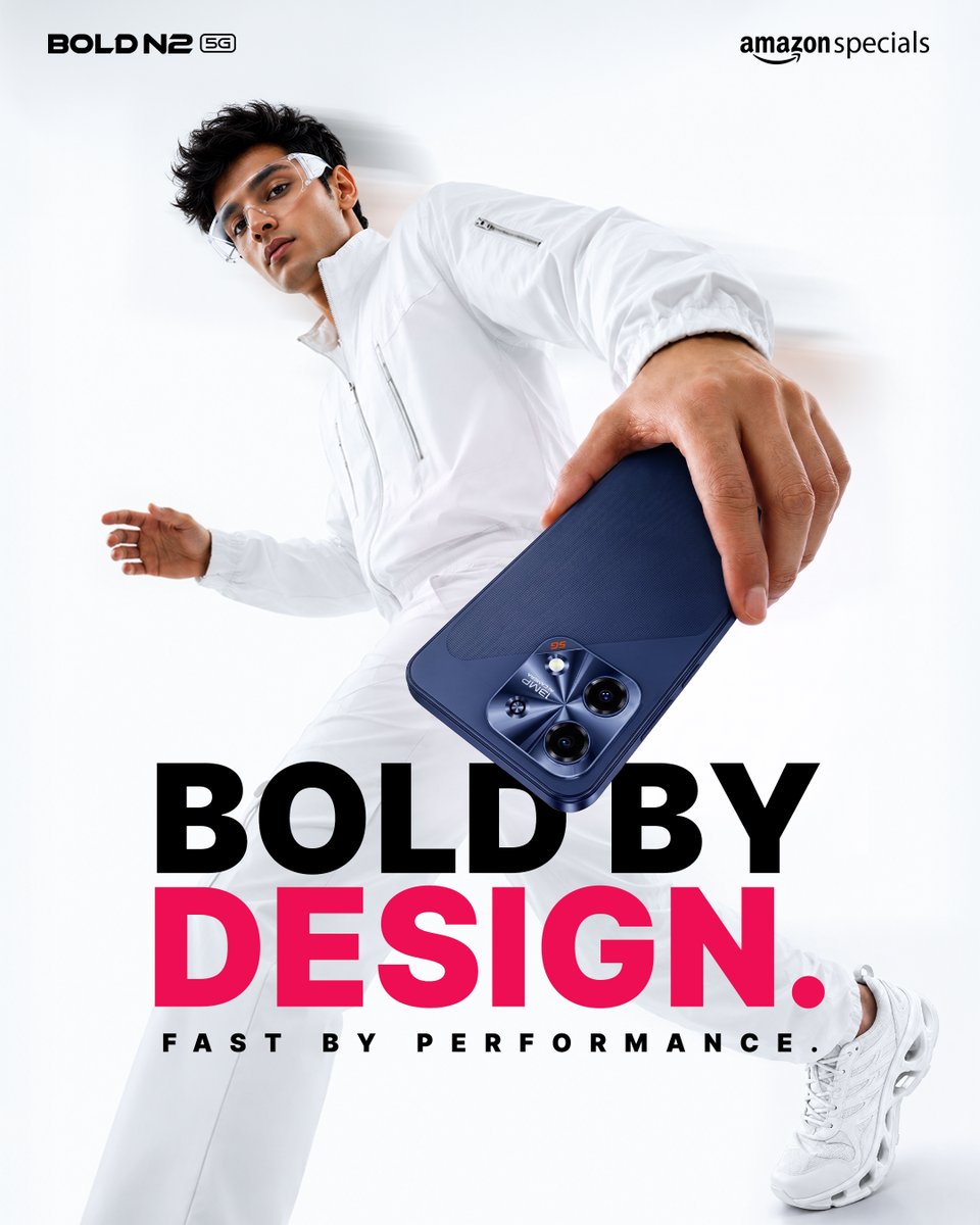 LavaMobile's tweet photo. Presenting the all-new Bold N2 5G.
Built with bold design, smooth performance and a clean experience that doesn’t come with BS.

Special Launch Price: ₹11,999*
Sale Starts: 9th June, 12PM
Notify Me: https://t.co/WKW0RwH88p

*Valid only on Day 1
#NoBullshit #NoBloatware #LavaMobiles #Amazon