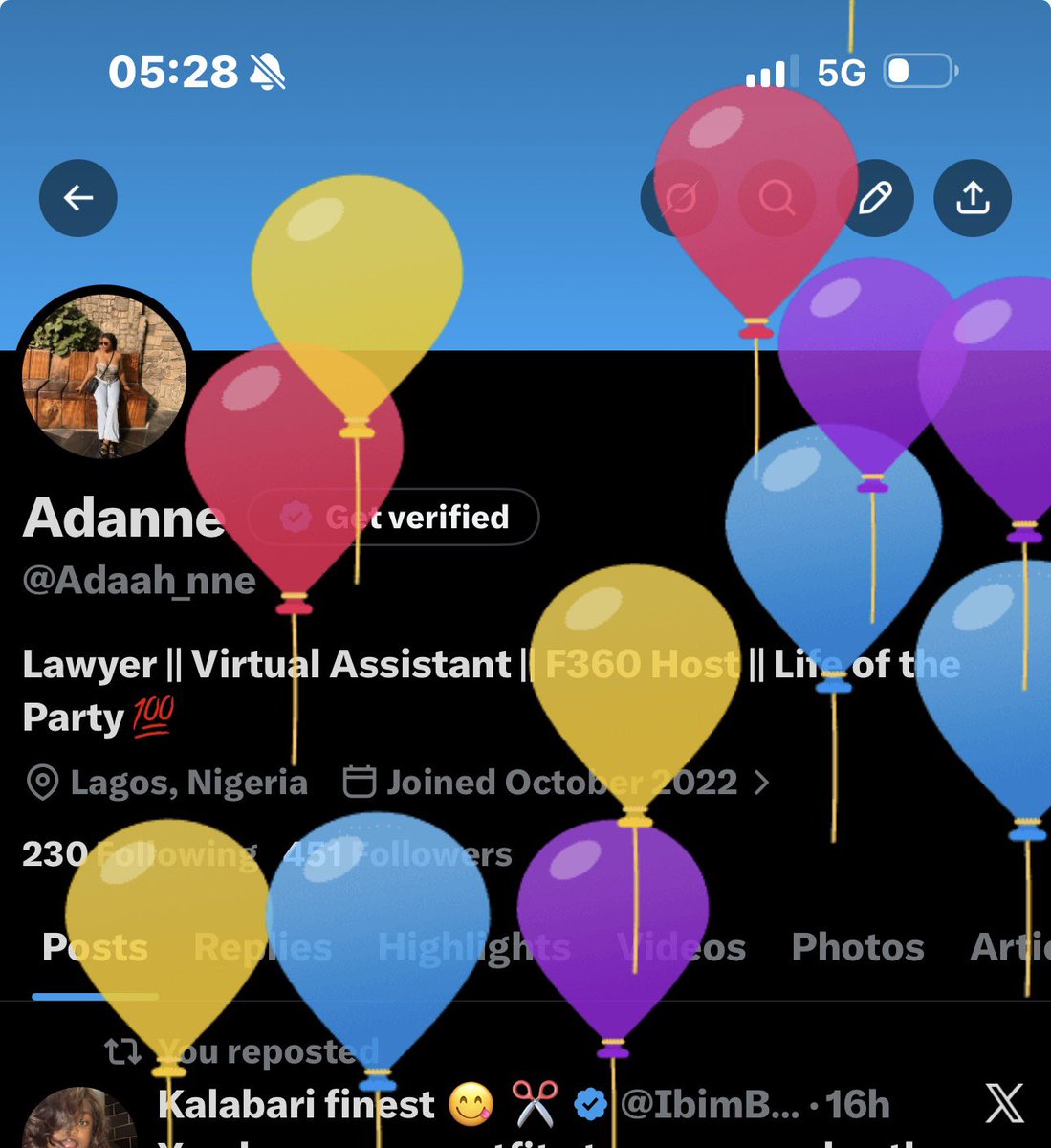 Adaah_nne's tweet photo. Just a Tiny bit older, A lot more Grateful 👸🏾🎂❤️

Grateful for the blessings, peace, joy, good health, Love, prosperity, Favour etc. that comes with this NEW ERA ☺️. 

I got Ballon’s today🥳🤭❤️ https://t.co/podlSxEi7z