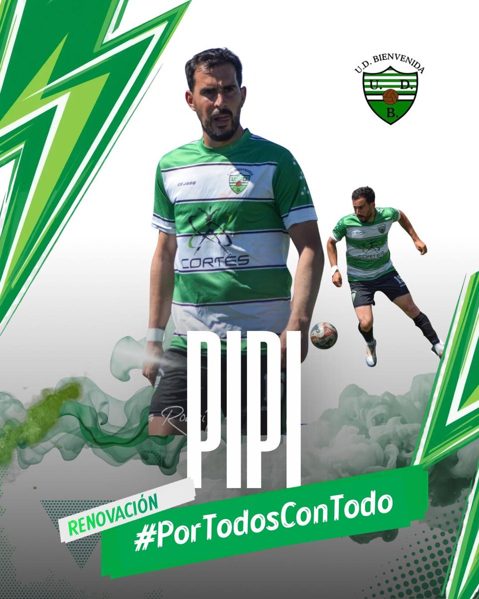 UD_Bienvenida's tweet photo. @CrisEscuderoM @josemabienve04 @carloscuuevas @marcosoteroo_ RENOVACIÓN
Un todocampista con carácter y despliegue imprescindible en todo equipo. Se ha ganado a pulso la renovación, y nos encanta que sea así.
#Pipi, vamos a pasarlo bien un año más: #PorTodosConTodo💚🤍 @m10goal https://t.co/JPsZvdPEPY