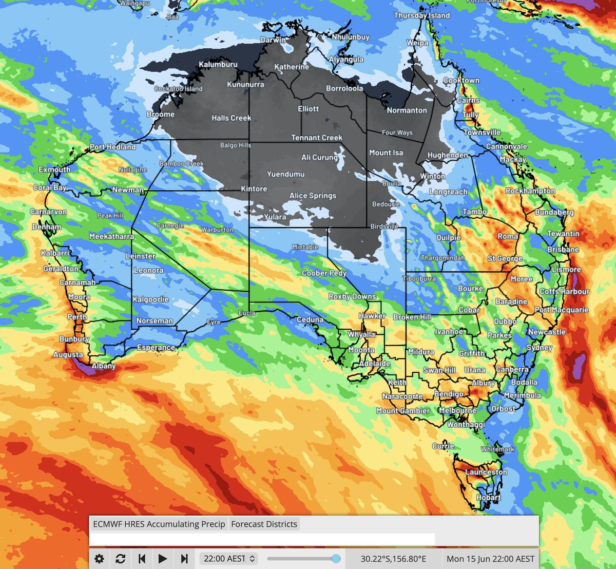 Cynoptec's tweet photo. National Weather Update | Mid June 2026

Forecast confidence continues to increase for a more active weather pattern developing across Australia through mid June.

A series of frontal systems are expected to impact southwest WA from around 8 June before progressing across southern Australia. Rainfall is likely to spread through agricultural regions of WA, SA, VIC, TAS and NSW as these systems interact with inland troughing and favourable upper-level conditions.

Models are also beginning to show a follow-up northwest cloudband developing across WA, the NT and QLD later in the month, aligning closely with our long range forecast expectations and supporting a broader national rainfall phase into Week 4.
Key features to watch:
• Frontal activity increasing across southwest WA
• Rain spreading through southern agricultural regions
• Inland cloudband development extending rainfall into the interior
• Follow-up northwest cloudband signal emerging later in June

For detailed timelines, rainfall maps and long range forecasts extending through to December 2026, visit:
https://t.co/CdpOcHnmvg

Know the Future™