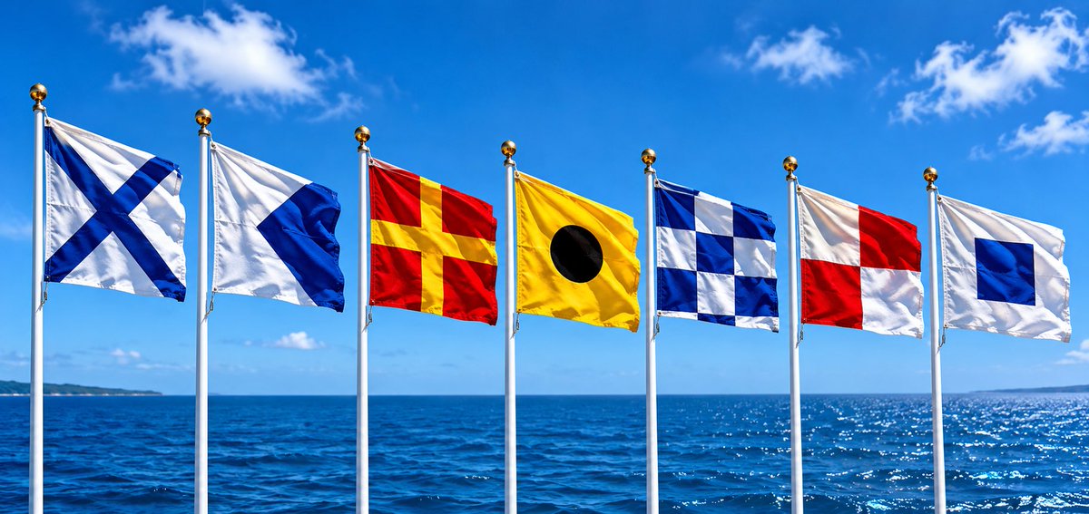 endemar2011's tweet photo. Mijn naam in maritieme seinvlaggen
#MARINUS #seinvlag #maritiem https://t.co/IhDFi7mGyy