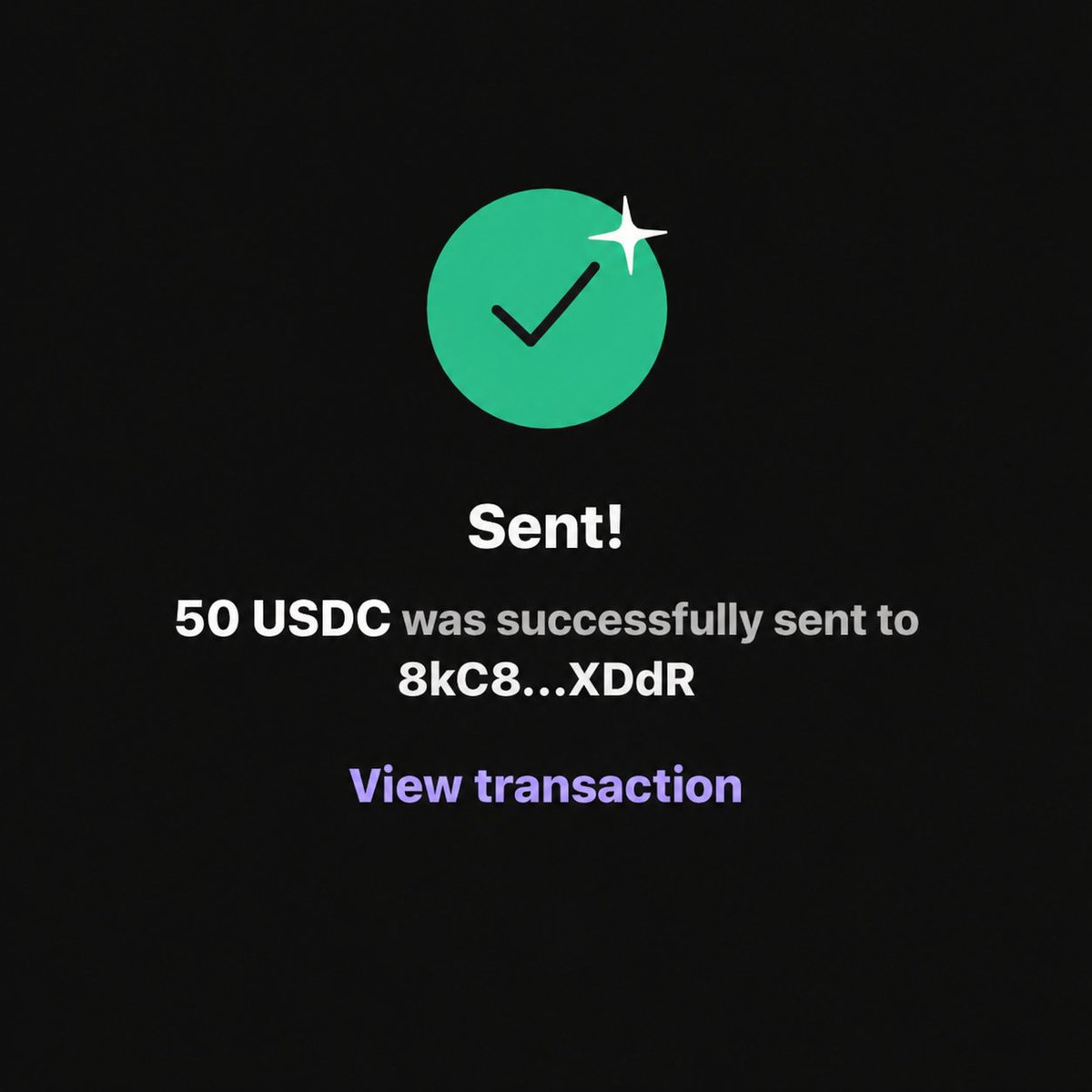 Txmasud's tweet photo. $200 USDC successfully  send 

Who's Next 📌 https://t.co/DW5LqmxYZ2