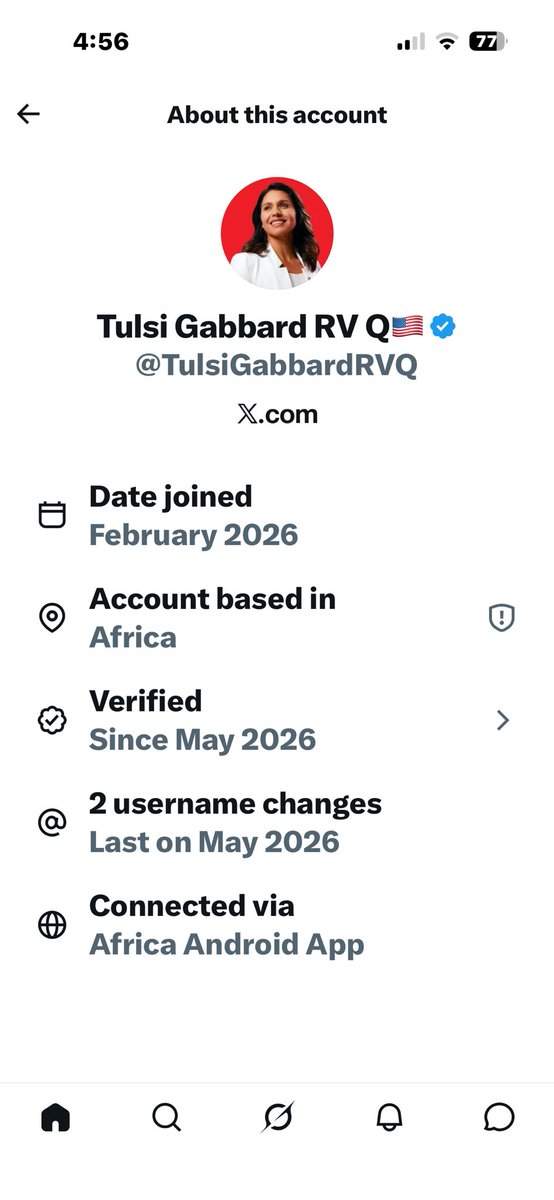 markr68's tweet photo. @TulsiGabbardRVQ But you are in Africa. https://t.co/CHxNGdHqSJ