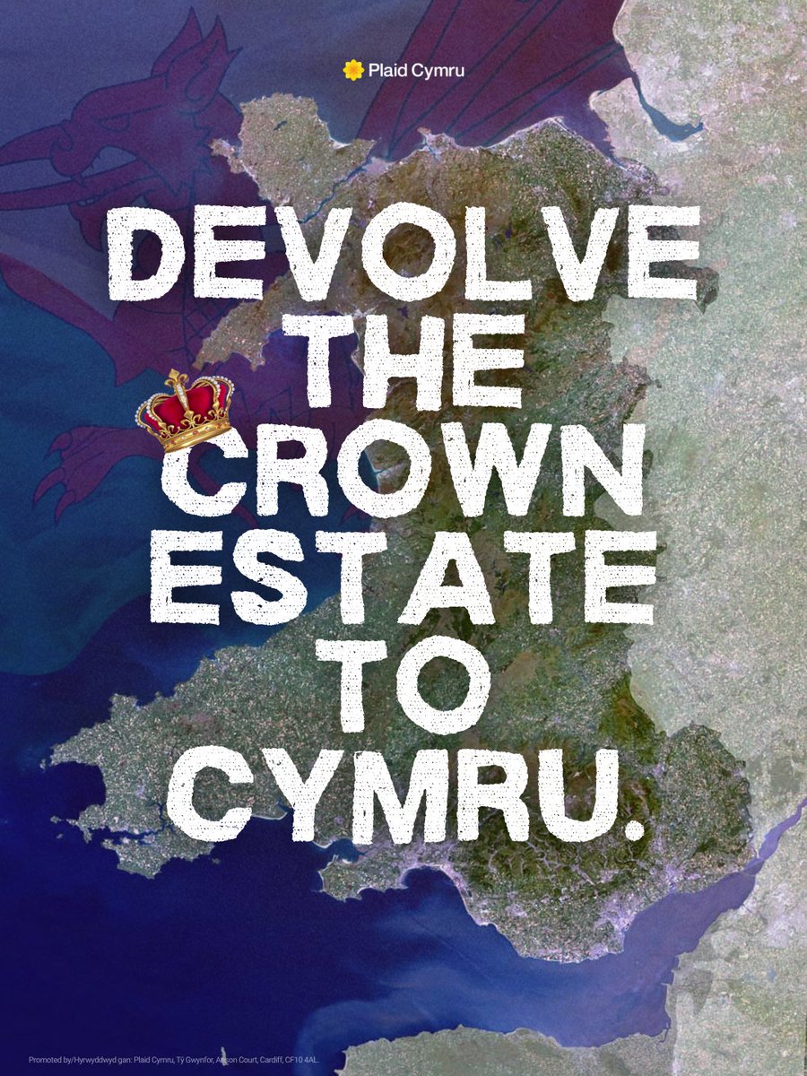 Plaid_Cymru's tweet photo. Why are our energy bills so high when we generate more electricity than we use in Wales? 🤯

Plaid Cymru is fighting for devolution of the Crown Estate, so that our communities can benefit from our own natural wealth. 💪🏴󠁧󠁢󠁷󠁬󠁳󠁿 https://t.co/KVigZIDLb2