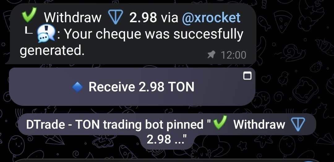 profitpalscrewx's tweet photo. 🚨 QUICK GIVEAWAY 🔥

Giving away 2.98 TON from my DTrade referrals to ONE lucky person ❤️

How to enter:
1. Like ❤️
2. Retweet 🔄
3. Comment your TON wallet + “LFG Profit Pals”

Winner picked in 24h.

I will giveaway my referral earnings often

Drop your wallet 👇 https://t.co/tQuKbY2tOJ