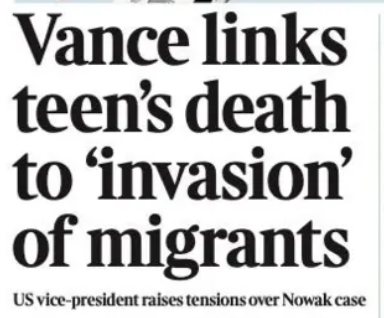 dave43law's tweet photo. Vance needs to maybe focus on issues at home given the slaughter of US citizens by ICE agents .

The scaremongering about migrants is pretty desperate given both Henry and his attacker are British born but both have origins elsewhere as either being a British Sikh or Polish - British