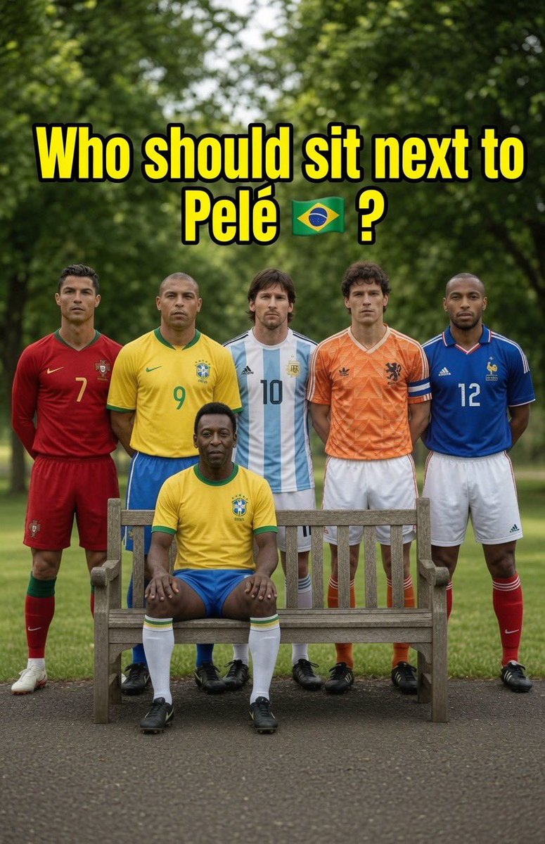 olawale_richy's tweet photo. Bias aside who should sit next to  pele...?
Be honest https://t.co/D6SvzevUJC
