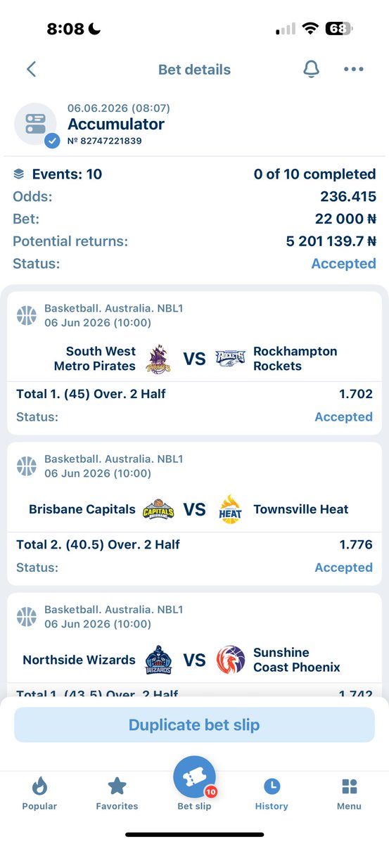 jayfund11's tweet photo. 🔞 🔞🏀sweet 230+ odds 

Amazing  game on 1xBet ✅

Code. XGDFE

Registered on 🏆1xBet use my link and promo code so you can have access to my Bet code don’t miss my game 🎊👍🏿🏆🎊👇👇

CODE PROMO: JAYFUNDX1
LINK: https://t.co/9Mhzox8a99
 +18 / 🔞
 bet responsibly https://t.co/R6OrkD6gE6