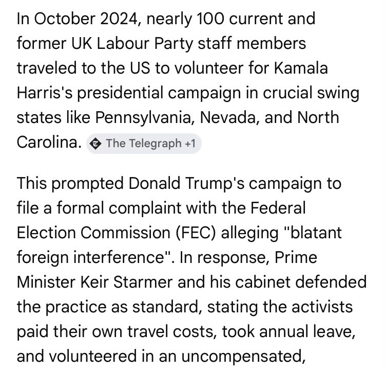 Boycee295888's tweet photo. @LabourfutureUK Labour Party getting involved in US Presidential elections …? https://t.co/GOXrcBUyzd