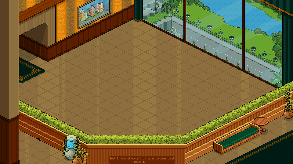 StrayGoob's tweet photo. What a view, phew!

#Habbo | #HabboOrigins @ #pixelart https://t.co/jWsFz6n6Xs