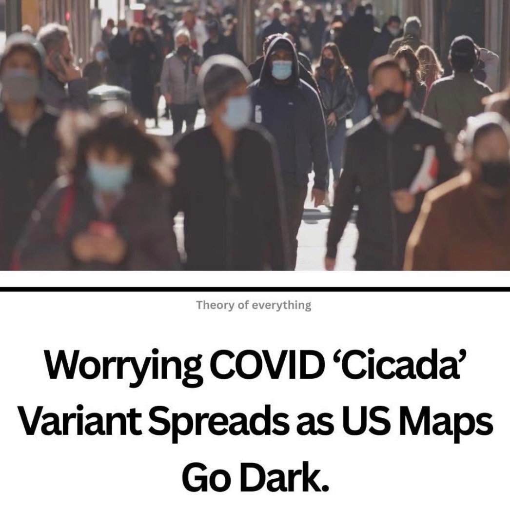 to10186's tweet photo. Just taking the piss, now.
There is an outbreak of Pandemic Fatigue Syndrome.
#covidlies #covidscam #nomorelockdowns #masksoff #stoptheshots #mrna #cicada #cicadavariant https://t.co/JnPQIy8vX4
