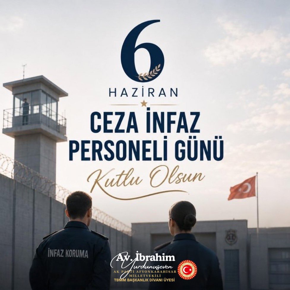 avyurdunuseven's tweet photo. Büyük bir özveri, sabır ve yüksek sorumluluk bilinciyle görev yapan; ceza infaz kurumlarımızın güvenliğini, düzenini ve işleyişini fedakârca sağlayan tüm ceza infaz kurumu personelimizin 6 Haziran Ceza İnfaz Personelleri Günü’nü en içten dileklerimle kutluyorum.

Kamu hizmetinin önemli bir parçasını yerine getiren tüm personelimize görevlerinde başarılar diliyor, aileleriyle birlikte sağlık, huzur ve esenlikler temenni ediyorum.