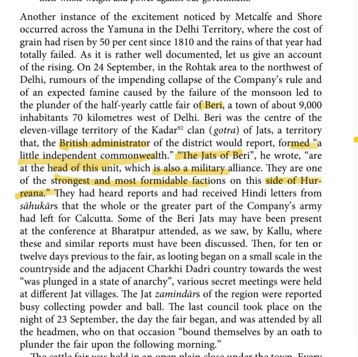 dailyjusteen's tweet photo. Oh Kadian bhi he 64  Abir clans me, itna copy itna

Kadian Jats- held the territory and town of Beri from town immemorial,  Beri pargana mentioned in their possession in Ain. Noted by British as being a little independent commonwealth and strongest faction in Haryana. https://t.co/A8a2N2GjSz
