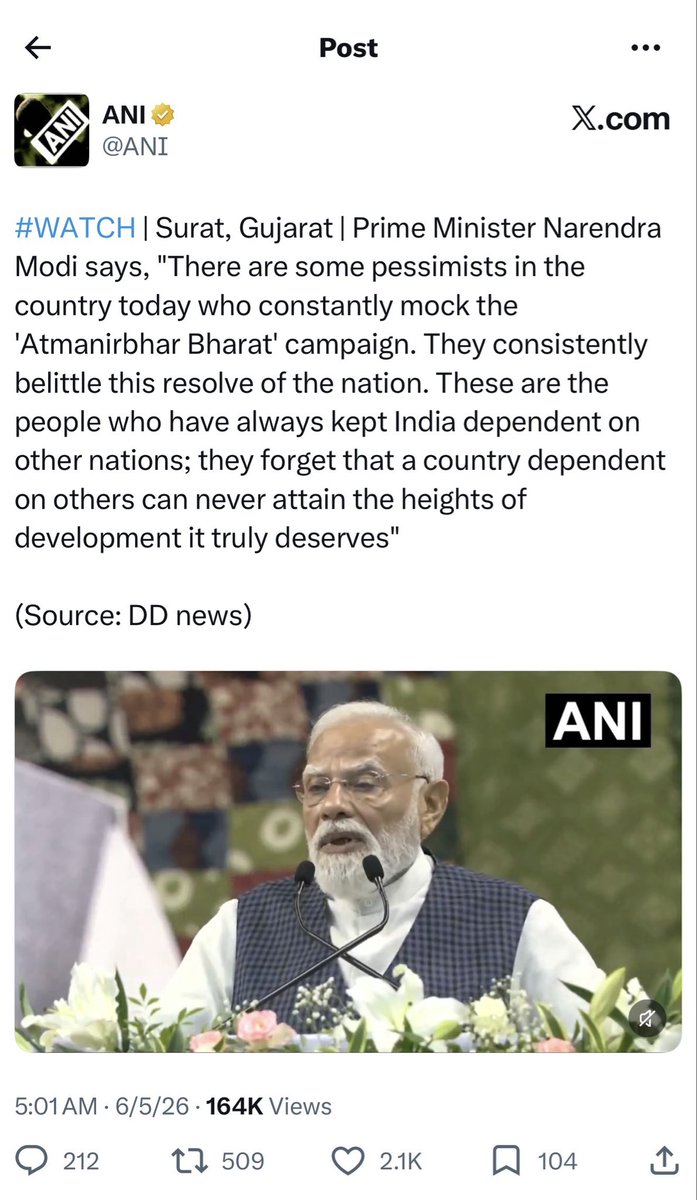 akki_bauer22_'s tweet photo. At this point, Modiji is just gaslighting you if you state the obvious. Atmanirbhar Bharat is a joke. Are you telling me there is not one company in India that can’t make a MANPAD or SPAD? https://t.co/SC3SHE6Pl4