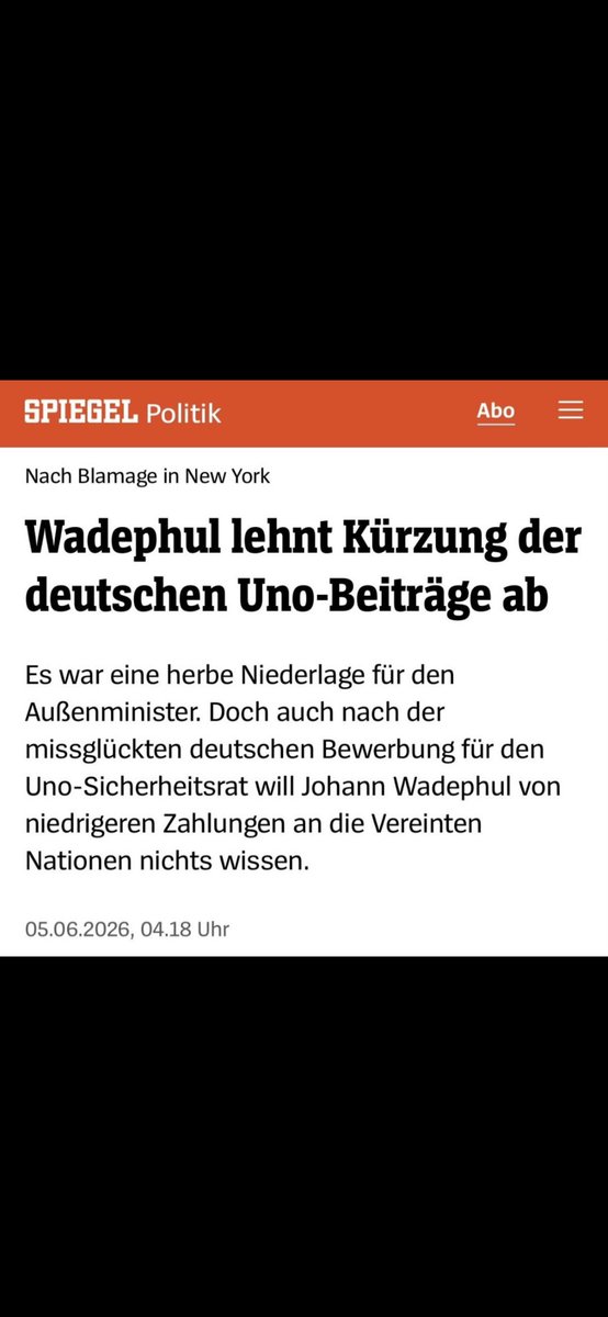 robert171817's tweet photo. @AussenMinDE Wie wärs erstmal mit Geld sparen, solange wir bei der UN eh nichts zu sagen haben und hier in Deutschland jeden Euro selber brauchen, um die Wirtschaft wieder in Fahrt zu bringen. (Ohne Wirtschaft haben wir in Kürze gar nix mehr zu sagen…) https://t.co/bXDERFrxcT