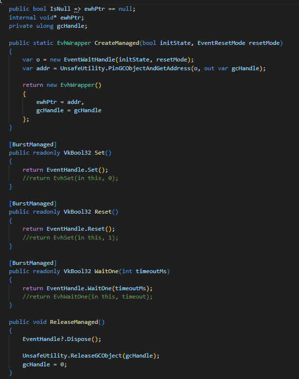 Meetem4's tweet photo. @s4schoener Ideally it's done with ILPP patching, so Burst just casually calling C# delegates. Good stop is somewhere in the middle, like that: https://t.co/pzi7ty9144