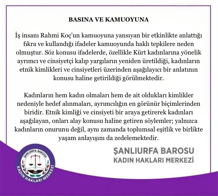 urfakadin's tweet photo. Basın ve Kamuoyuna. https://t.co/5Zy1AAa3dM