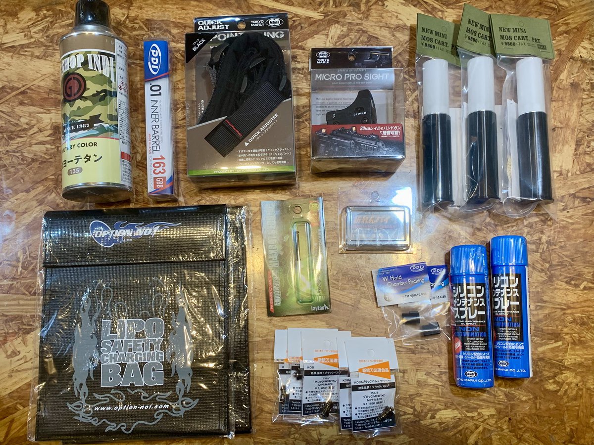 mercenary_2012's tweet photo. 【商品入荷のご案内】📦✨

今回は #東京マルイ #LayLax #CAW #タニオコバ #アングス #インディ #PDI の各種アイテムが入荷🔥

さらに、人気の海外製パーツやアクセサリー類も到着！

ぜひ店頭でチェックしてみてください😊

本日の営業は20:00まで🕗

皆さまのご来店を心よりお待ちしております🙇‍♂️✨ https://t.co/Lf3EgEgFwK