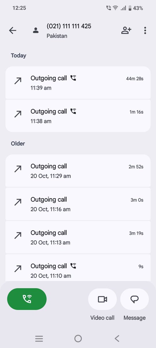 Pakaa_Pakistani's tweet photo. 44 minutes on hold with HBL Helpline (021-111-111-425), over Rs. 500 spent on call charges, and still no human representative answered my call. Only repetitive recorded messages.1/n https://t.co/Uk53AkV4YH