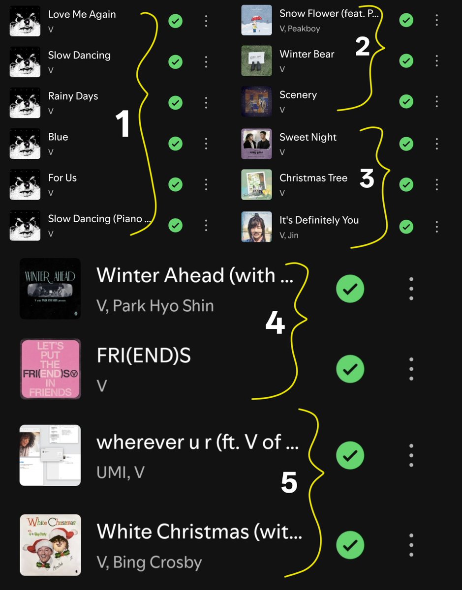 __Gungun_'s tweet photo. Isn't Taehyung really amazing? 
This is his whole solo discography...

1. Korean EP 
2. SoundCloud songs 
3. K-OSTs
4. Singles (unprompted)
5. Collabs with an indie &amp; a late artist

Note: No TTH, no western promotion, barely 2-3 tiktok/reels yet carrying 5.7B streams on his own. https://t.co/8a5o9LQeMu