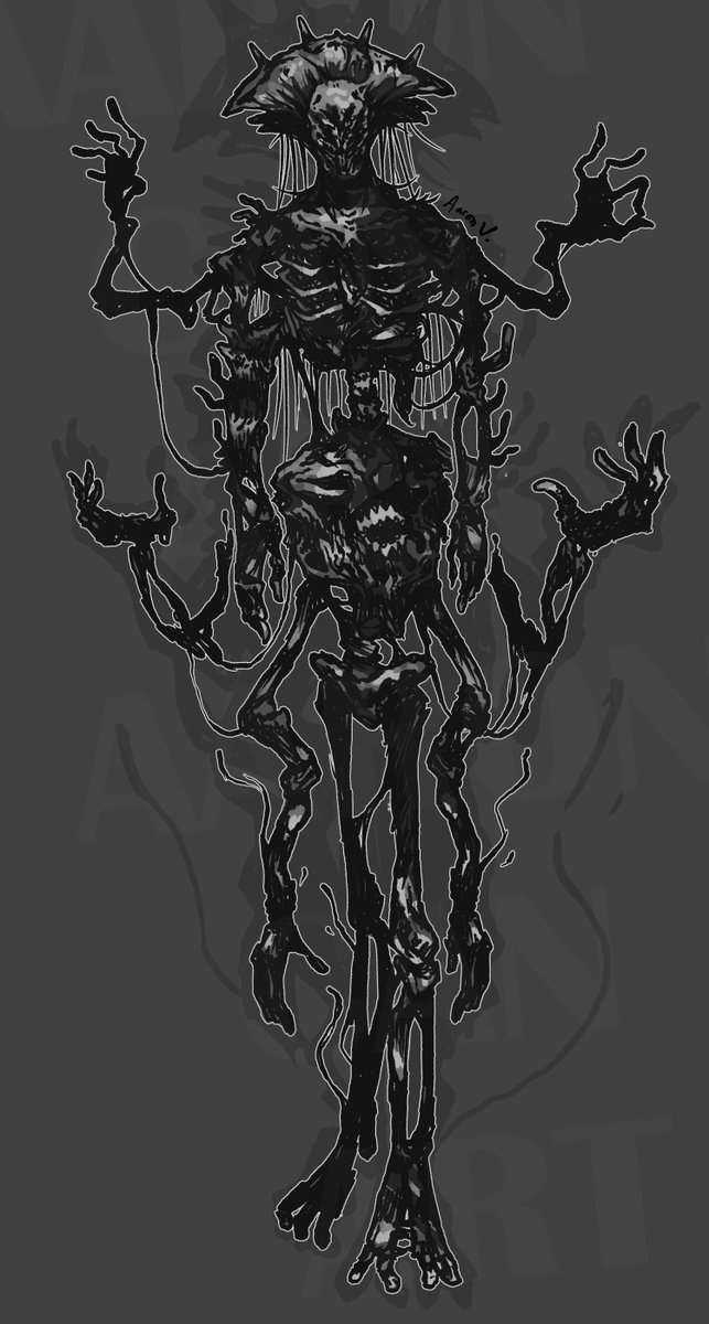 CanMeArt's tweet photo. Tried horror art; The Cadaver King #art https://t.co/Ofgu7kmV1N