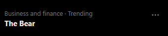 robtmb1's tweet photo. OMFG LOOK AT WHAT'S TRENDING HOLY SH*T 

THE $BEAR LETS GO

CA: E9UBCCStMo3JyzfLbVxpbZ2JpQmJ1f5sPQhNBbtnpump https://t.co/Qarwoww79c