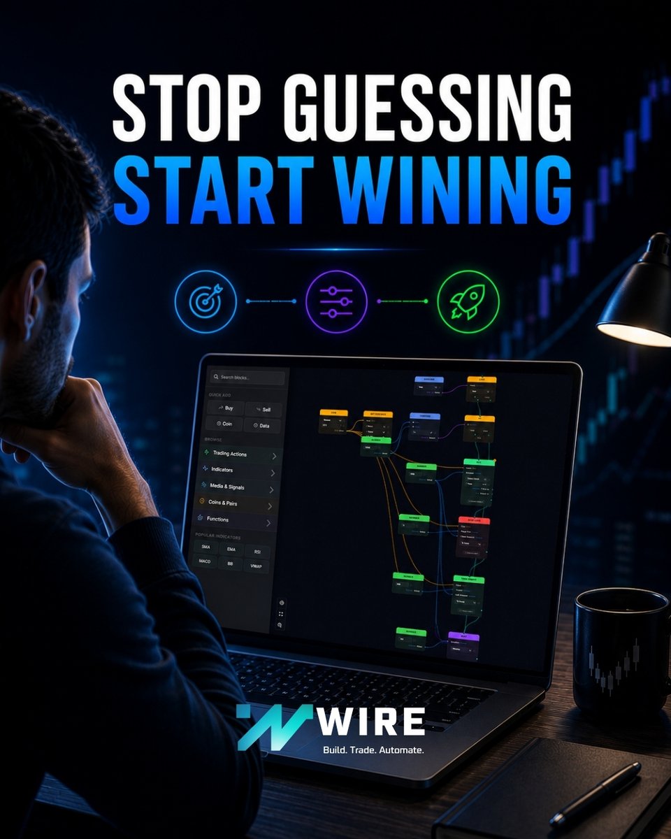 WIre_ai's tweet photo. Successful traders rely on proven strategies, data-driven decisions, and consistent execution.
Join our free beta testing today and experience the future of automated trading.

https://t.co/JtsBDquQQO

#WIRE #BuildTradeAutomate #Trading #TradingAutomation #AlgorithmicTrading https://t.co/OltWCK6WGS