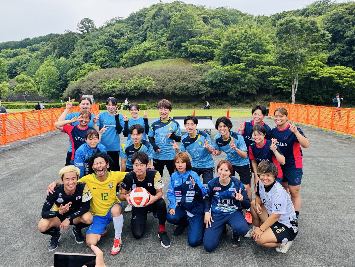 breathhamamatsu's tweet photo. \\イベントご報告⚽️🏓🏐//

本日、小笠山総合運動公園で開催された
「 エコパココ スポーツパーク
OPEN DAY 2026 」に参加しました🩵

#ブレス浜松 からは
#坂口選手 #早川選手 #足立選手 が参加🌟

テックボール日本代表選手🆚地元アスリート選手で対決しました🔥

ありがとうございました！

#袋井市 https://t.co/njCBDAFWUf