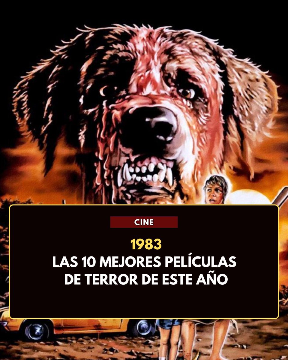 Aullidos's tweet photo. Seguimos con el repaso a mejores películas de terror del año y llegamos a 1983, donde destacan nombres: Stephen King y David Cronenberg https://t.co/6QpfV34kEi