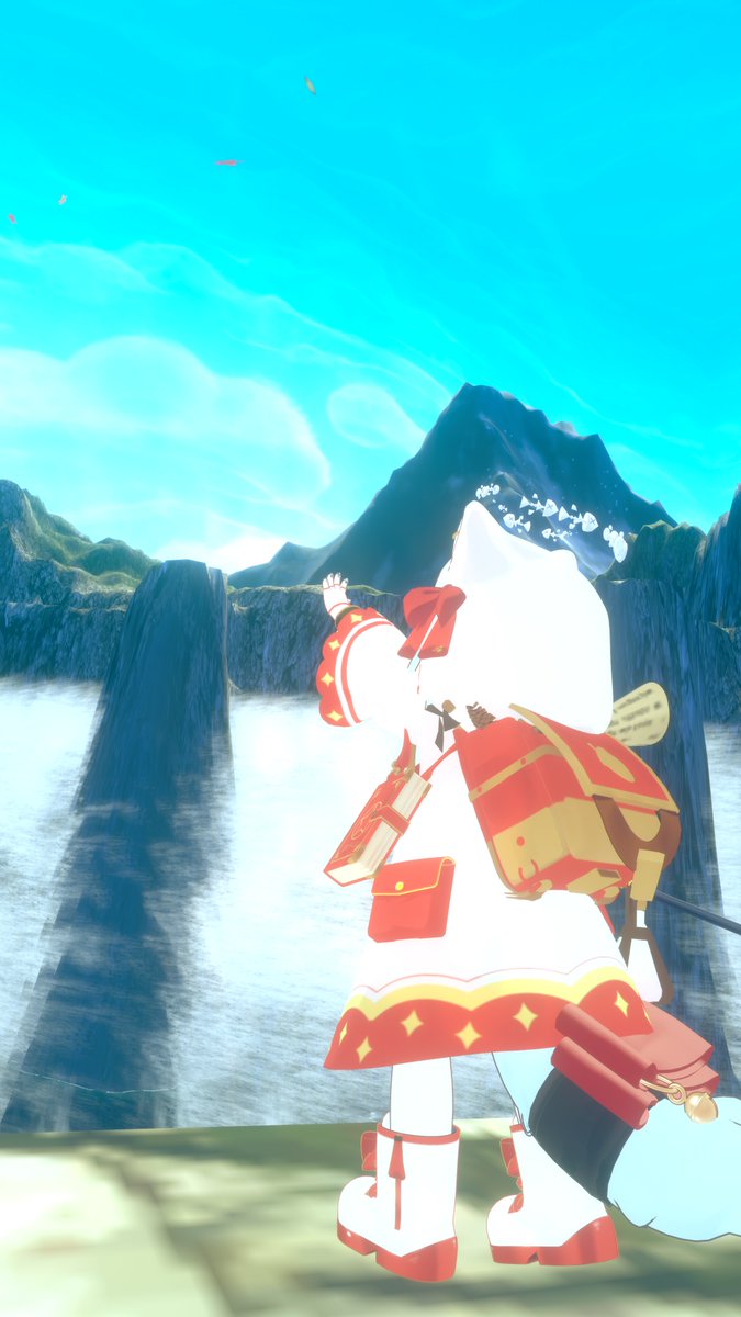 elin_elixir_vrc's tweet photo. #P_Store
P_Storeさんのかけだし魔法使い着てみました　そういえばFF14は白魔だったのでそれっぽい感じに色もちょっといじってみました　肉球のワンドにも魔法仕込んでみた　こういう改変は楽しくていいね　ファンタジー衣装いっぱい欲しくなるね https://t.co/rROUl72kDi