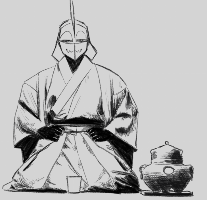 B1ubotArt's tweet photo. how I feel when I say arigato gozaimasu after eating some dumplings from the supermarket https://t.co/u7Ny6HiziW