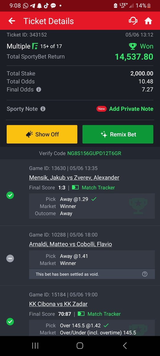 fabyotee's tweet photo. @AgbaChadox I played two ticked,one to get my staking power back,Thank you sir https://t.co/1IGipM2JwT